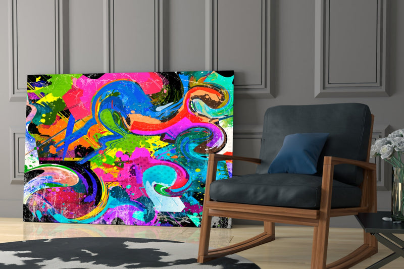 Ebruli Glass Wall Art