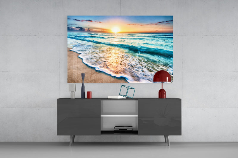 Sunset Glass Wall Art