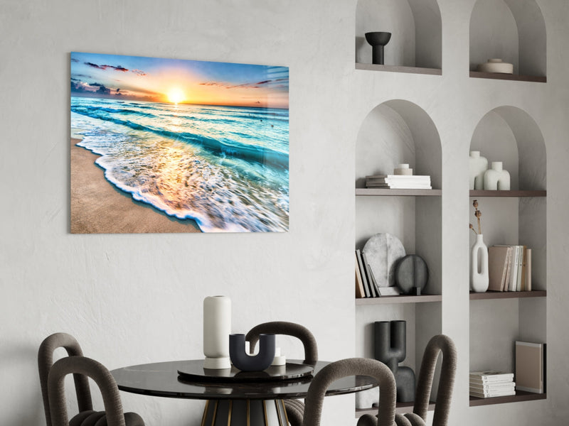 Sunset Glass Wall Art