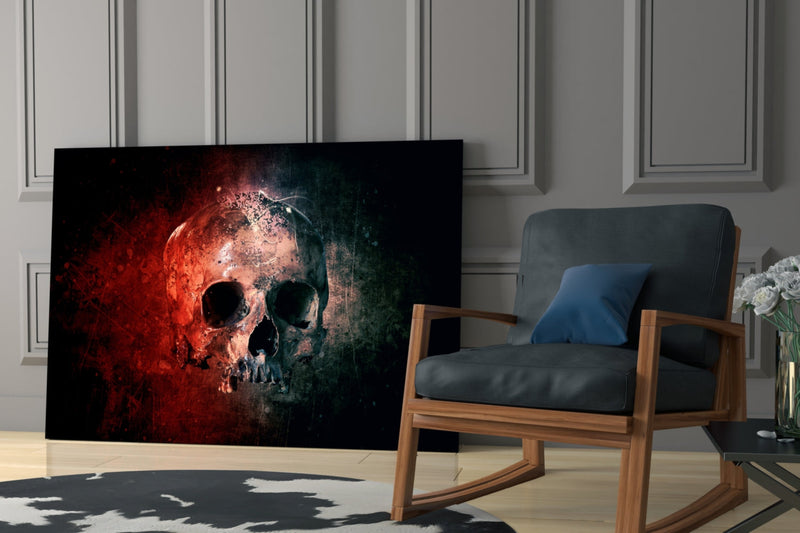 Skull Glass Wall Art