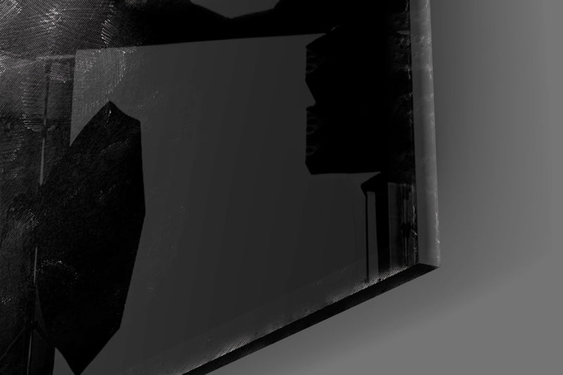 Woman and Red Glass Wall Art