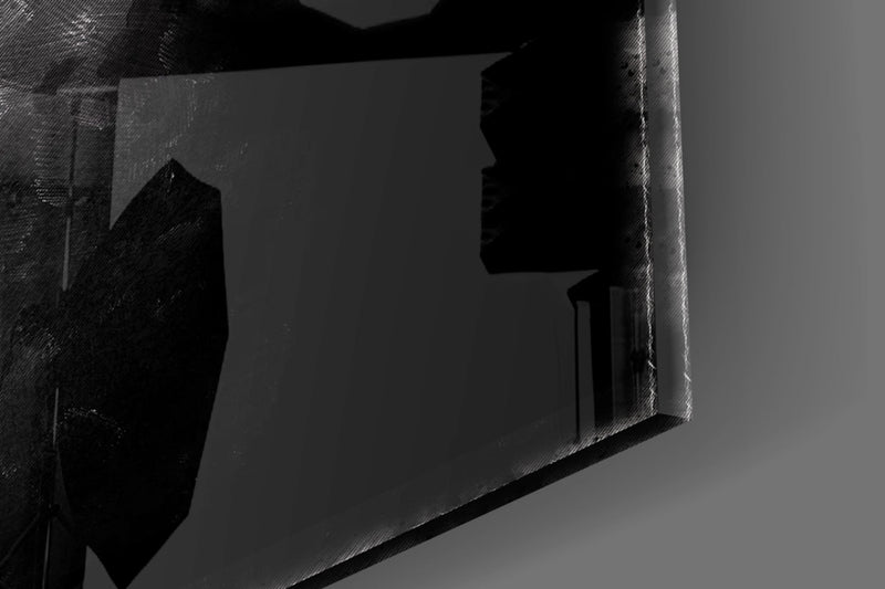 Woman and Red Glass Wall Art