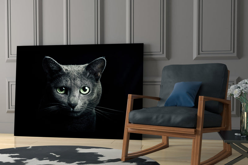 Cat Glass Wall Art