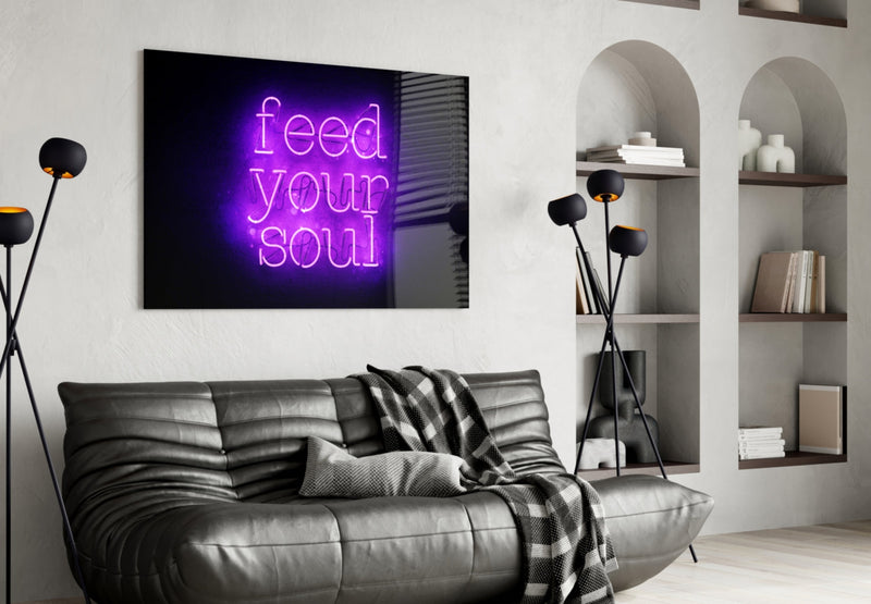 “Feed Your Soul” Glass Wall Art