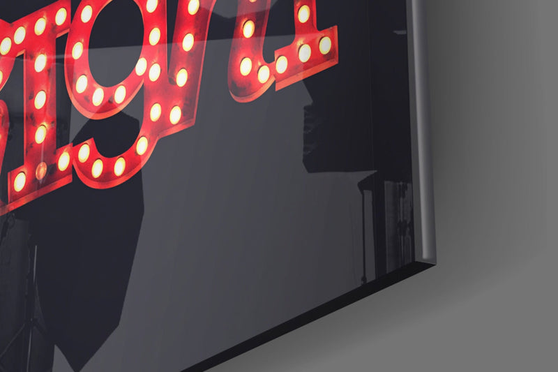 “Yeah you right” Glass Wall Art