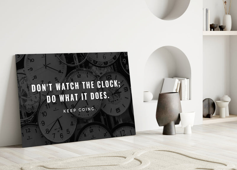 Famous Words Glass Wall Art