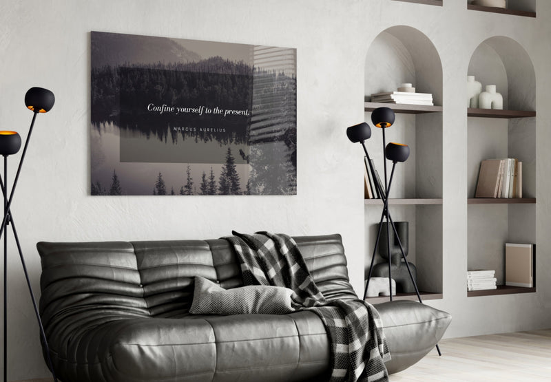 Famous Words Glass Wall Art