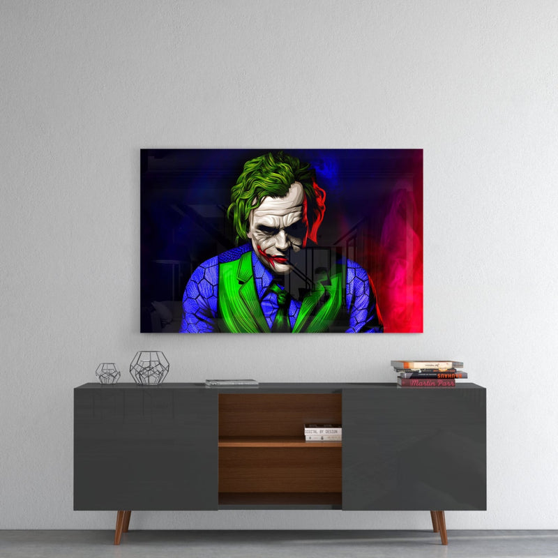 Joker Glass Wall Art