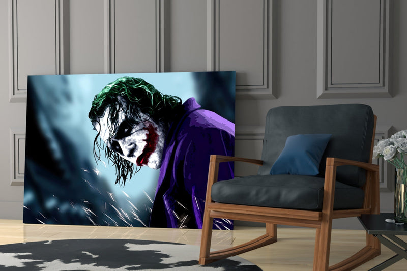 Joker Glass Wall Art