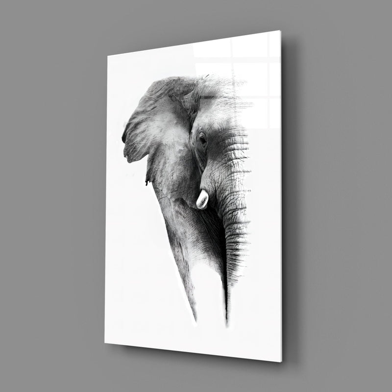 Elephant Glass Wall Art