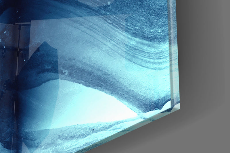 Blue Serenity Glass Wall Art