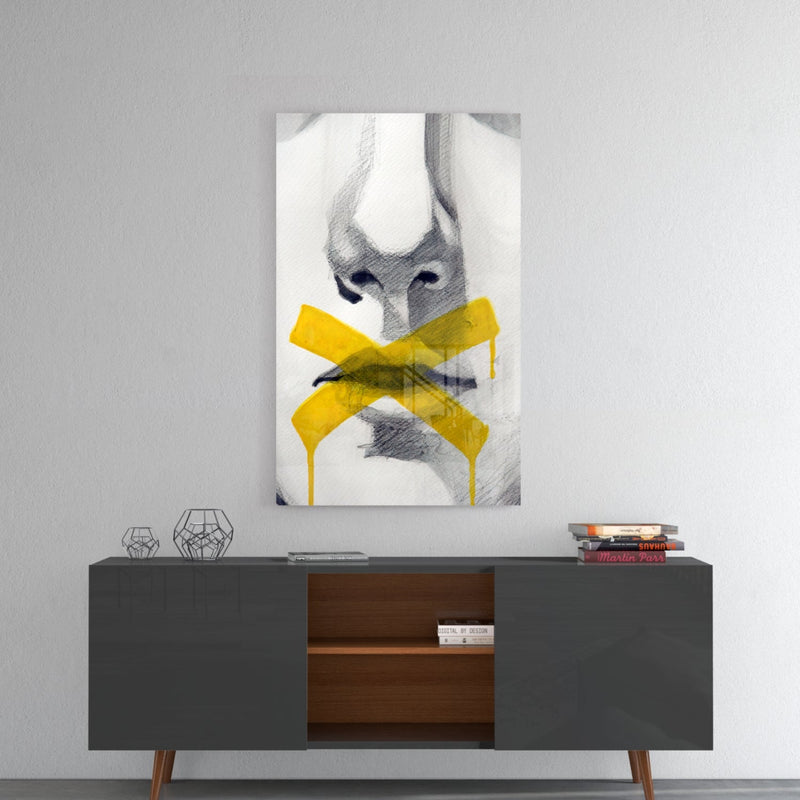 Silence Glass Wall Art