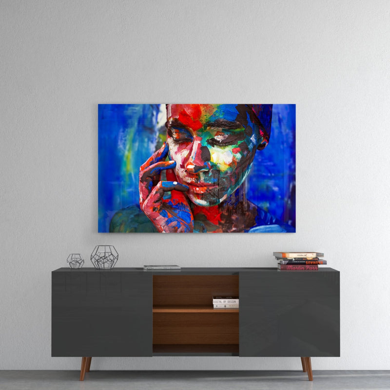 Women's Glass Wall Art