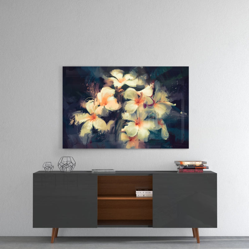 Flowers Glass Wall Art
