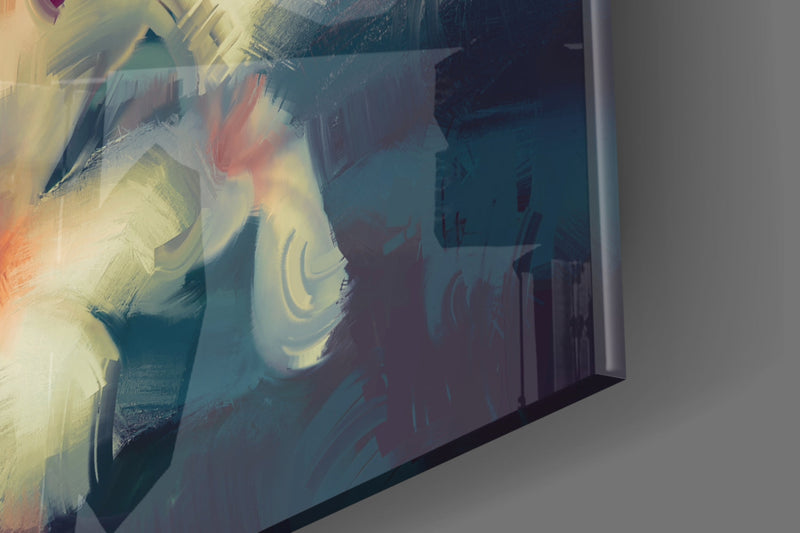 Flowers Glass Wall Art