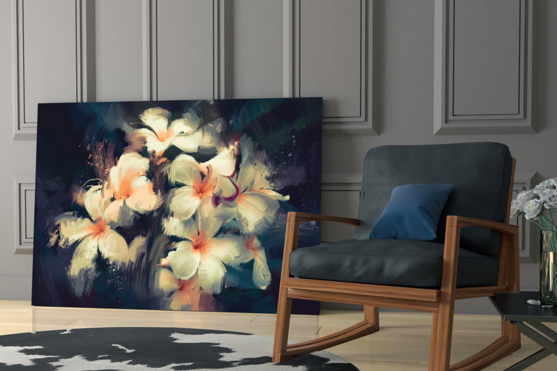 Flowers Glass Wall Art
