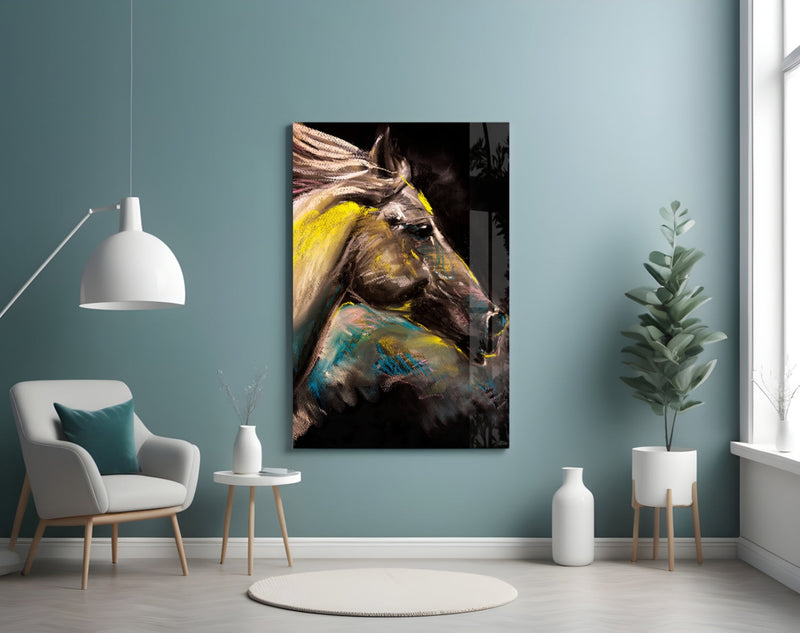 Horse Glass Wall Art