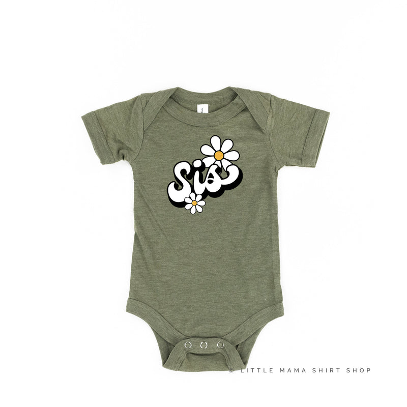 Daisy - Sis - w/ Full Daisy on Back - Child Tee