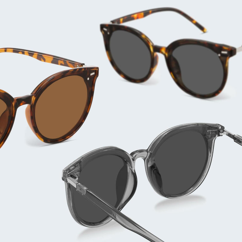 livho Polarized Retro Round Sunglasses Women Oversized Shades