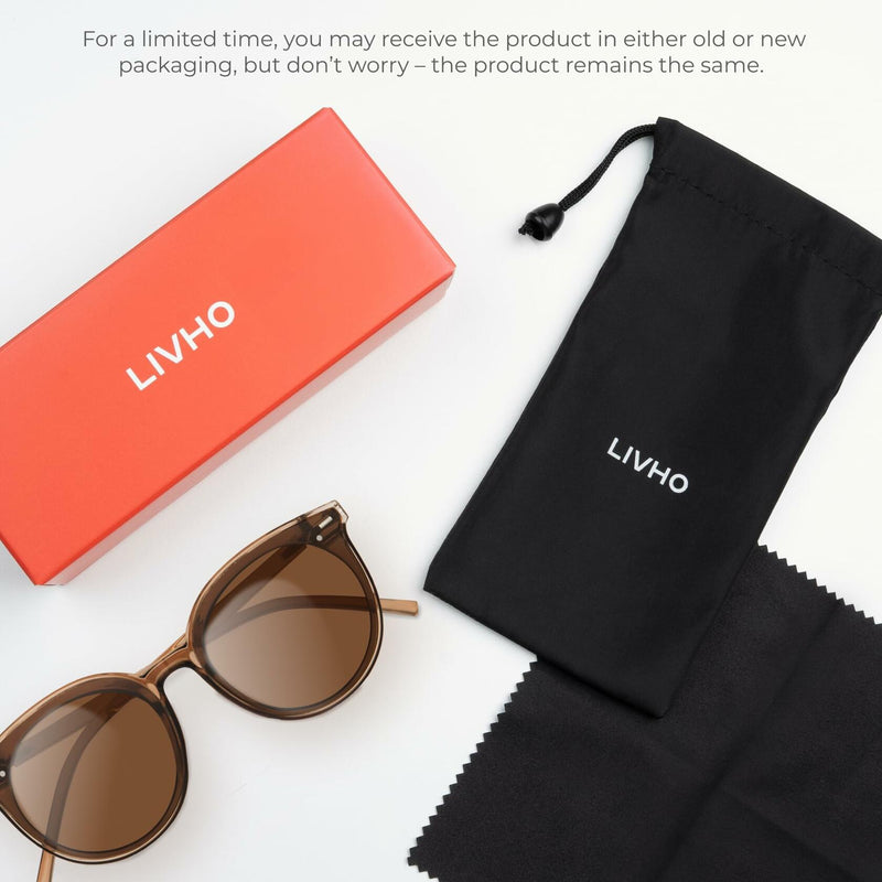 livho Polarized Retro Round Sunglasses Women Oversized Shades