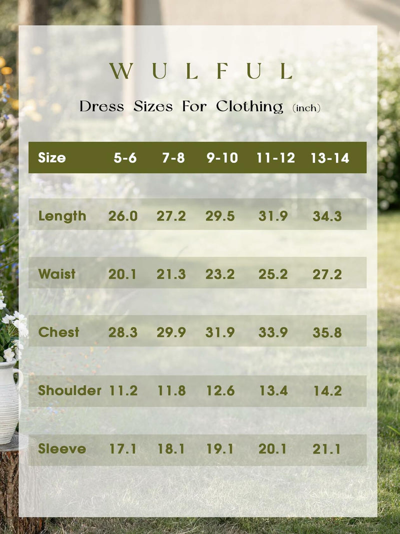 WULFUL Girls Long Sleeve Flared Belted A-line Dress Pink Size 7-8