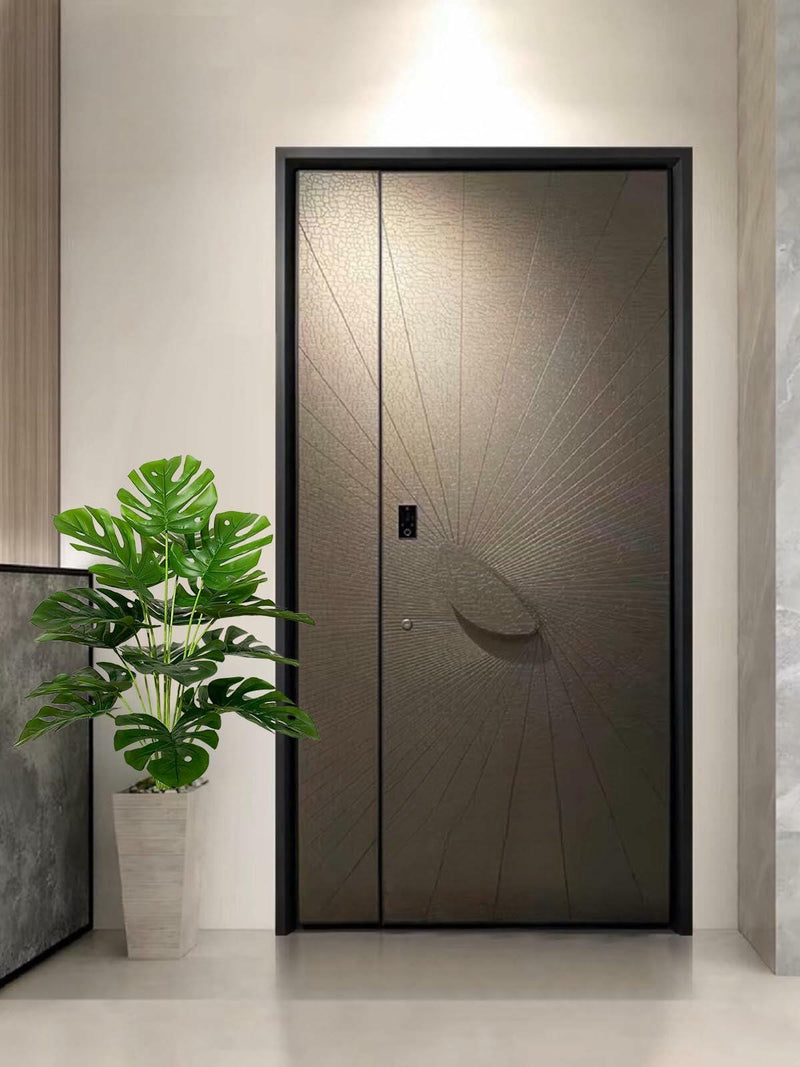 Rozwkeo Artificial Monstera Palm Plant 75cm Green Faux Potted Decor