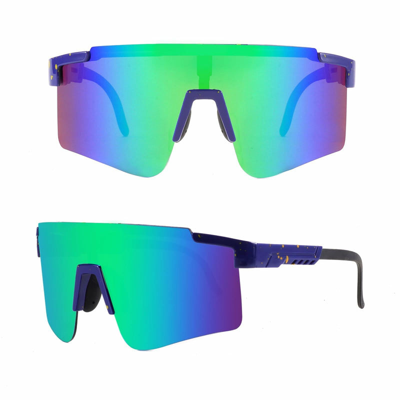 NICBOOY Sports Fan Oversized Sunglasses UV400 Adjustable Temple Unisex