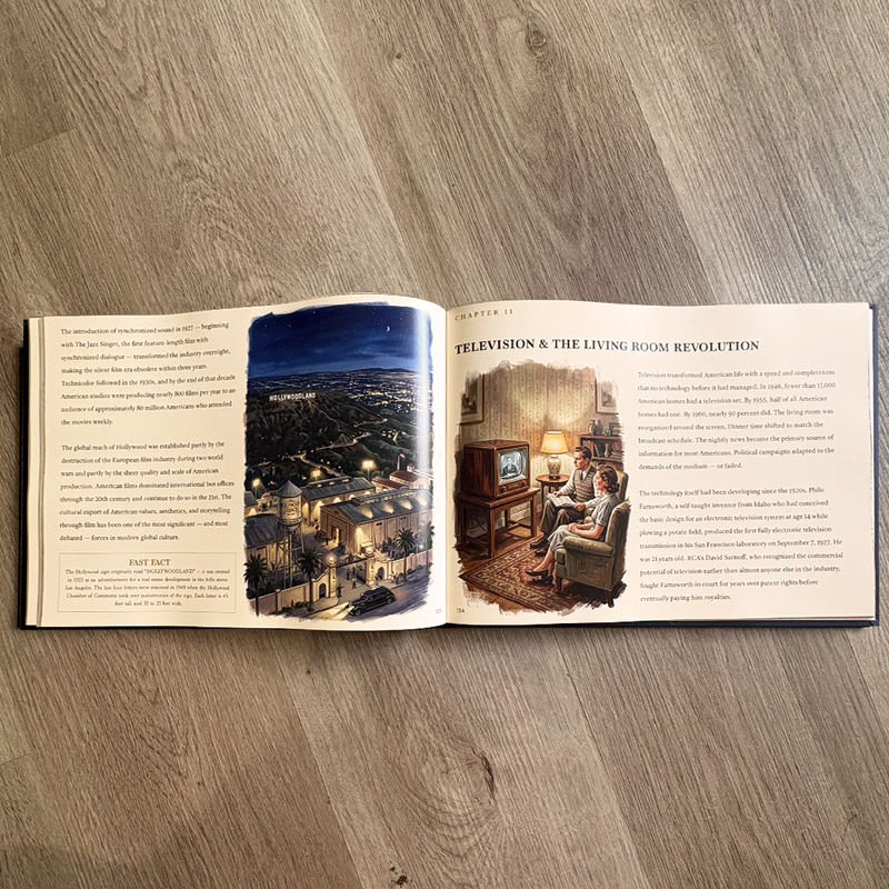 250 Years of American History: America's 250th Anniversary Coffee Table Book (200 Pages)