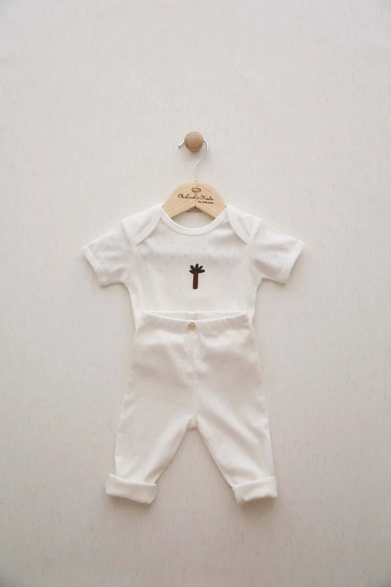 Palm Tree Patterned 2 Piece Set