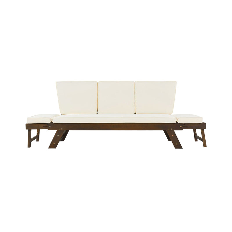 Alora Outdoor Adjustable Wooden Patio Daybed Sofa With Cushions (SAK41345)