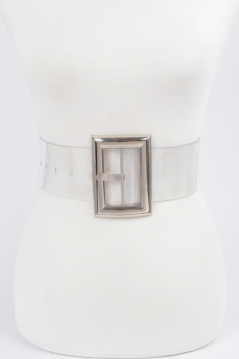 Oversized Transparent Pvc Belt