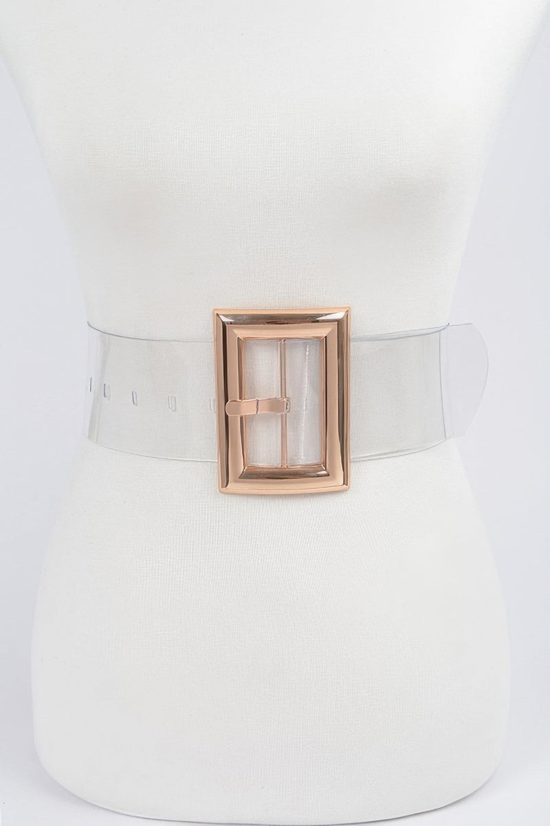 Oversized Transparent Pvc Belt
