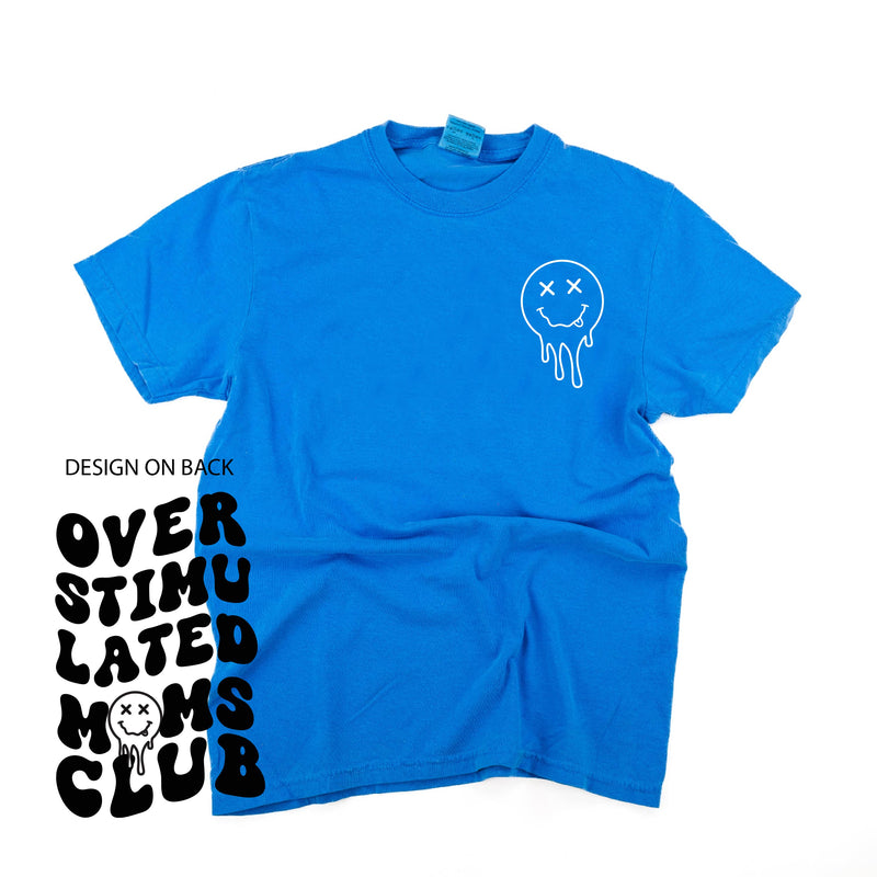 Melting Motherhood - Overstimulated Moms Club - (w/ Melty X Squiggle Smiley) - Comfort Colors Tee