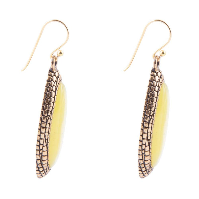 Palios Green Jade Drop Earrings