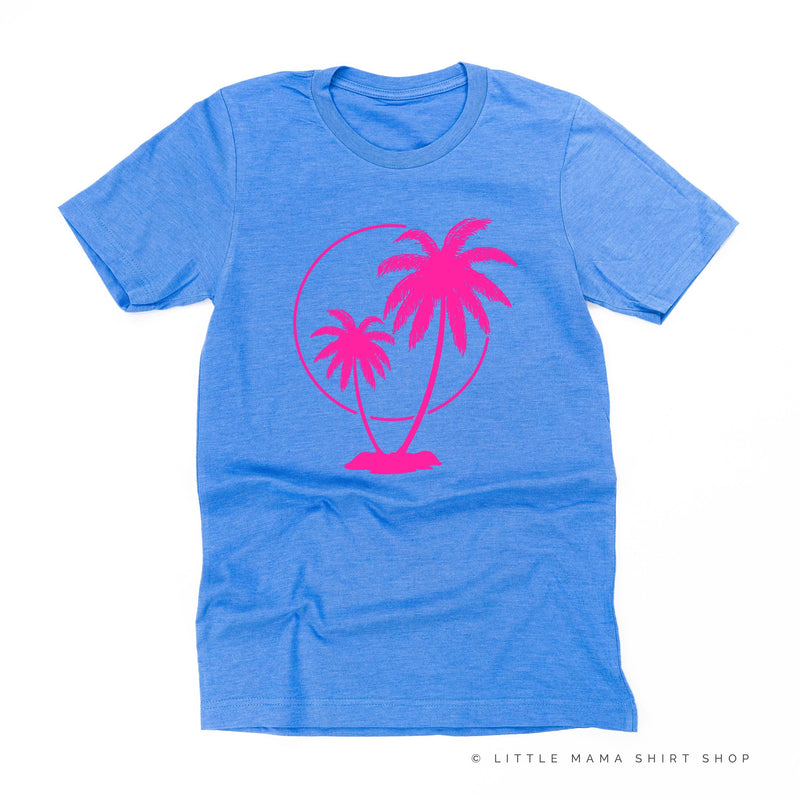 2 PALM TREES WITH SUN - Unisex Tee