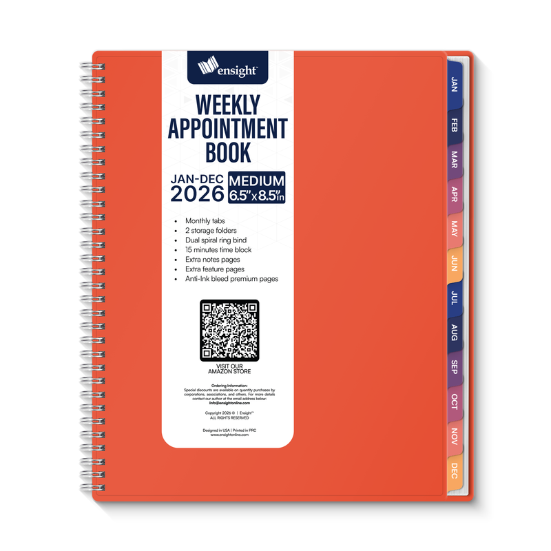 2026 Jan-Dec Appointment Book & Planner