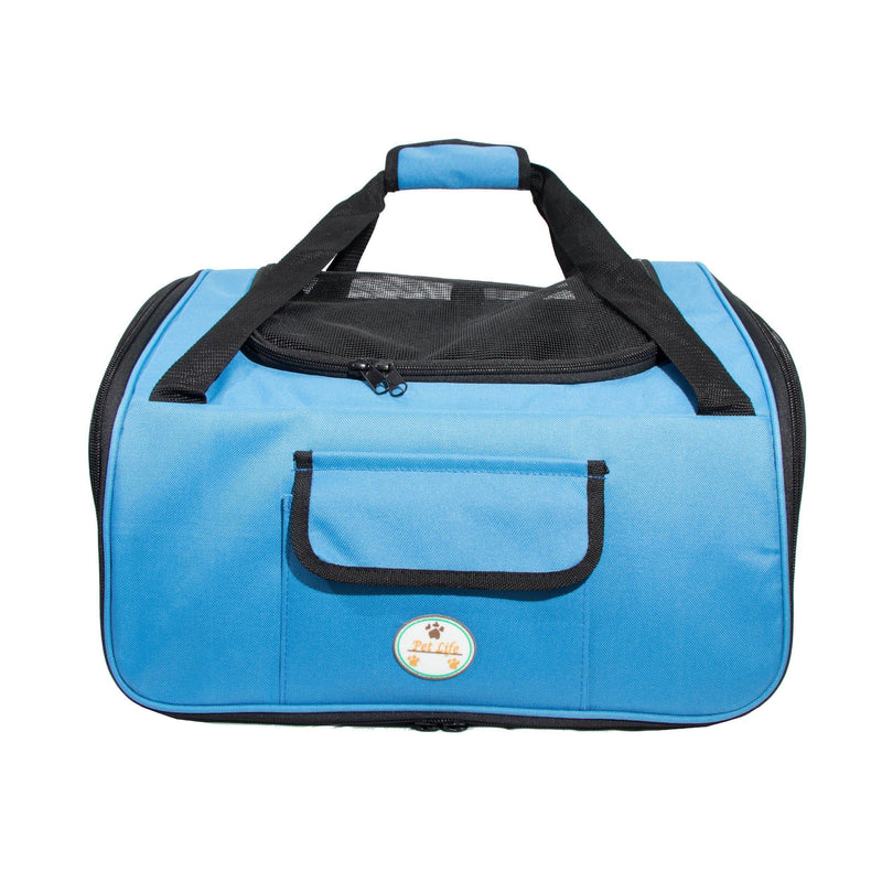Pet Life ® 'Ultra-Lock' Collapsible Safety Travel Wire Folding Pet Dog Carseat Car Seat Carrier crate