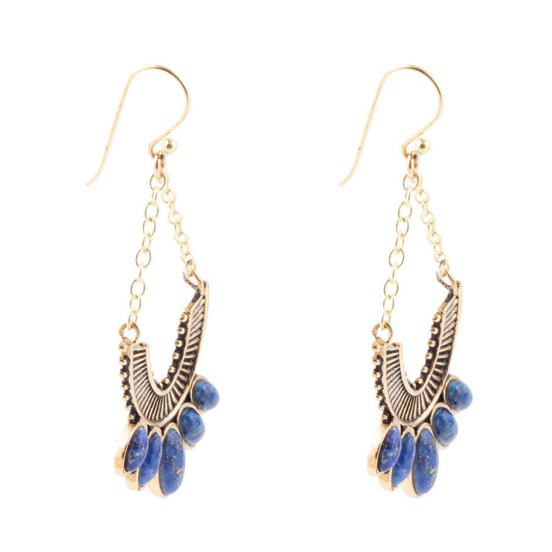 Phantom Lapis Chandelier Earrings