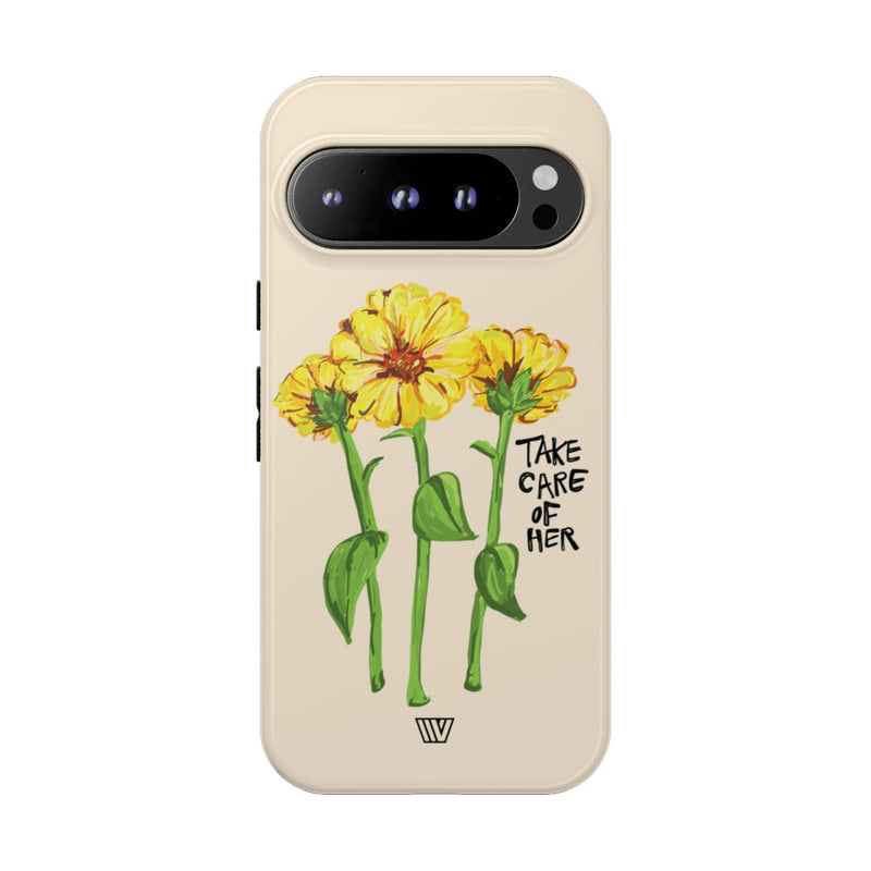 TAKE CARE OF HER | Tough Phone Case