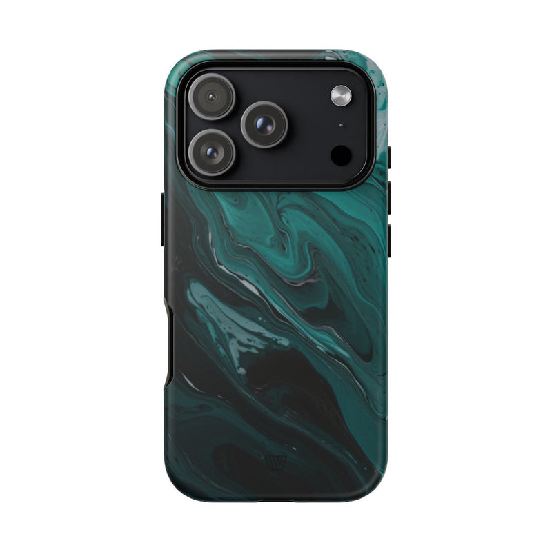 TEAL PAINT SWIRL | Tough Phone Case