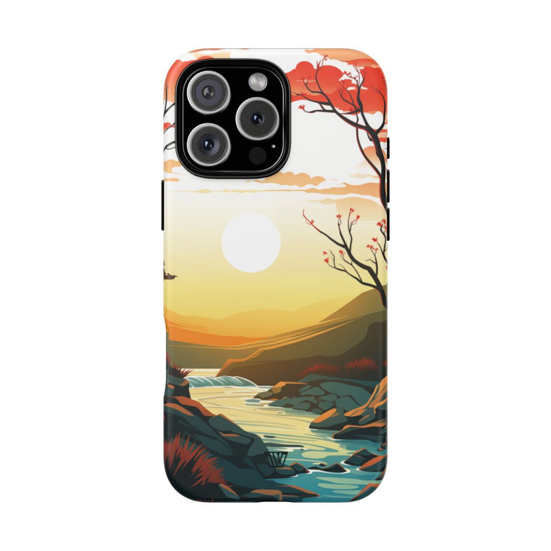 RIVER SUNSET | Tough Phone Case
