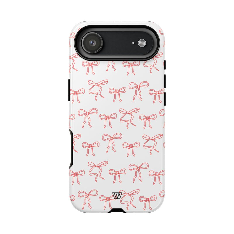 RED RIBBON CHARM | Tough Phone Case