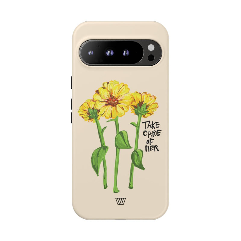 TAKE CARE OF HER | Tough Phone Case