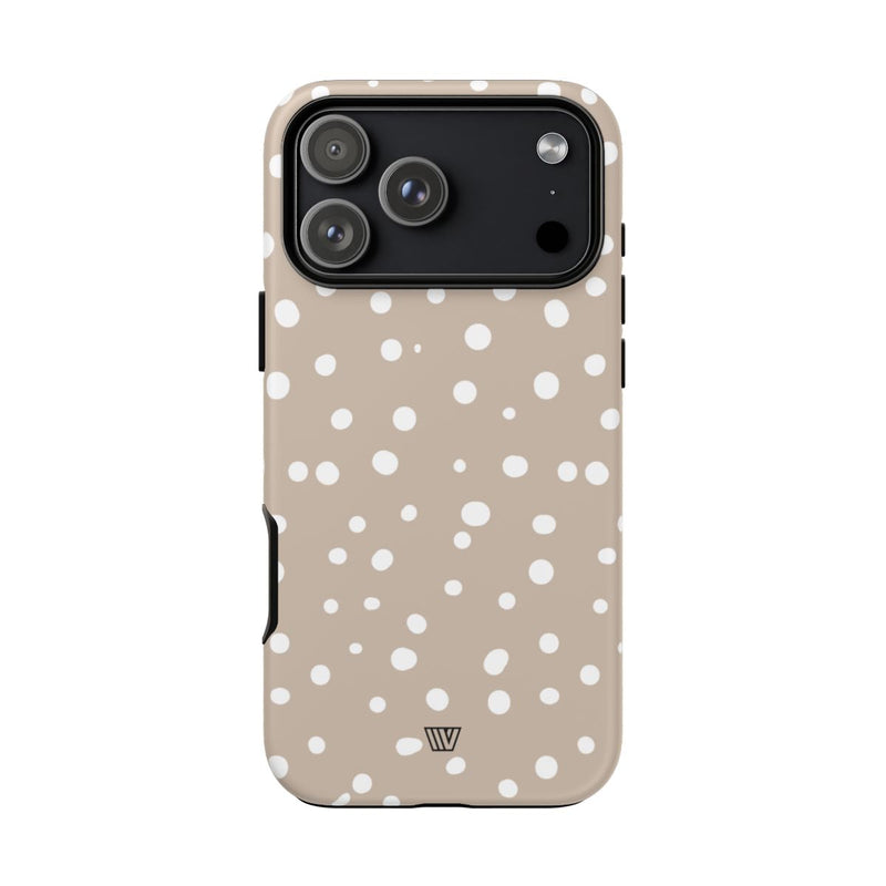 BEIGE DOTS | Tough Phone Case