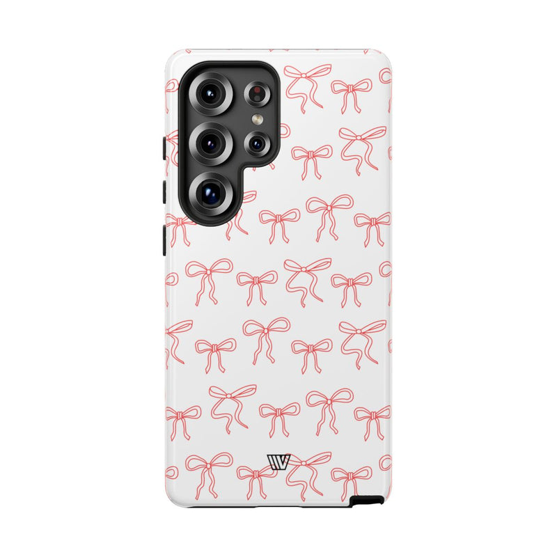 RED RIBBON CHARM | Tough Phone Case