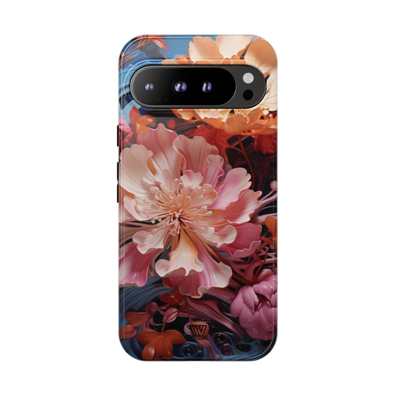 PAINT SWIRL FLOWERS | Tough Phone Case