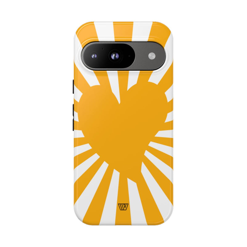 HEART SUN RAYS | Tough Phone Case