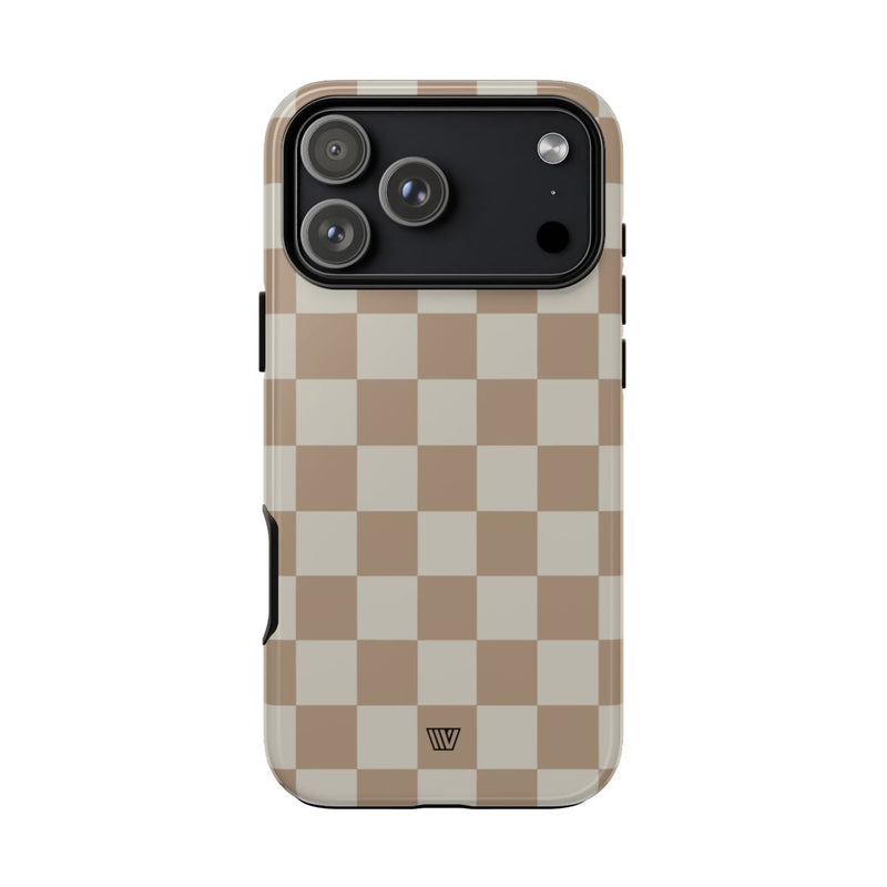 NEUTRAL CHECKERBOARD | Tough Phone Case