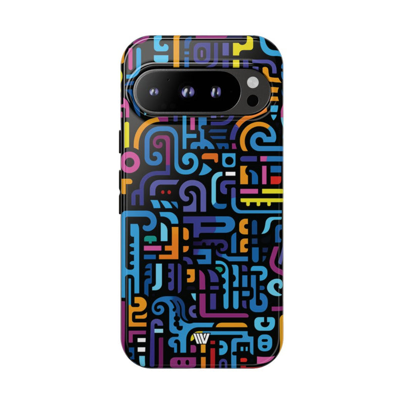 NEON GLYPHS | Tough Phone Case