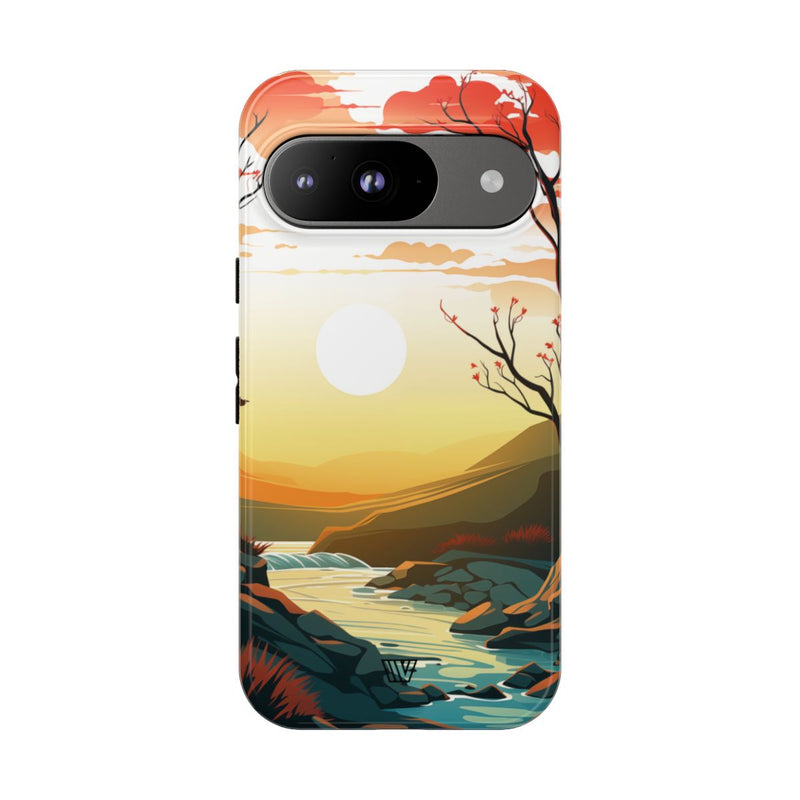RIVER SUNSET | Tough Phone Case